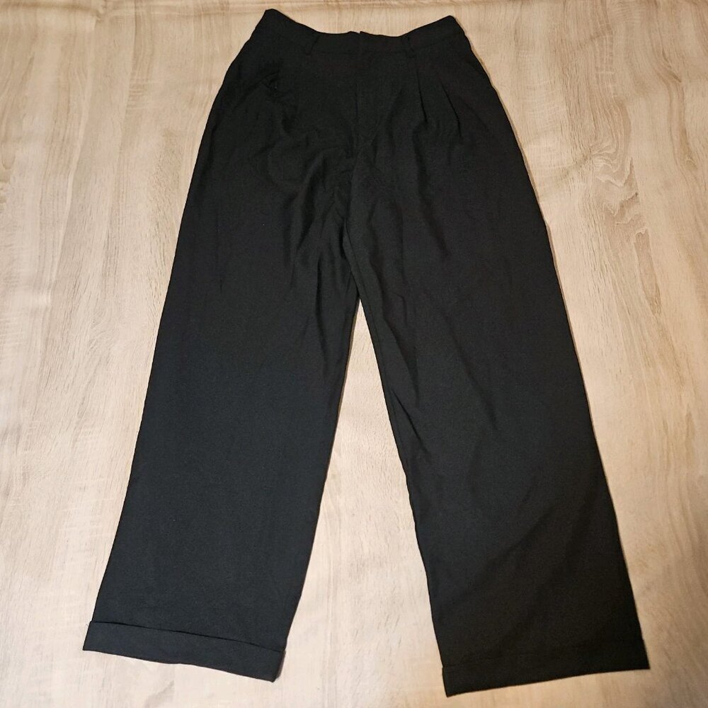 Commense Wide Leg Black Women's Pants